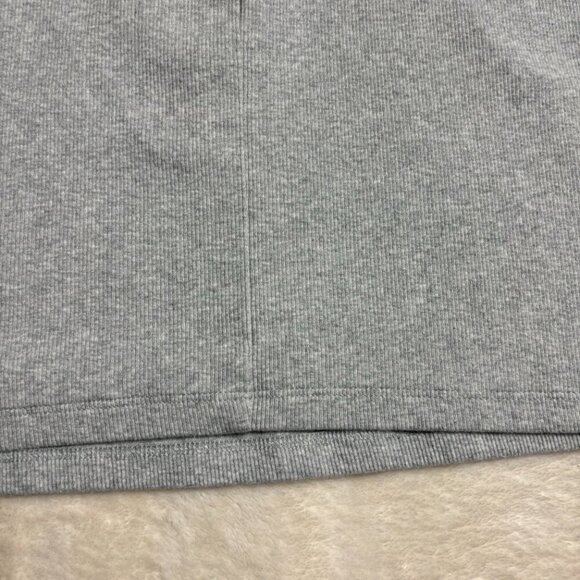 TNA Women Homestretch Highline Dress Size Large Gray Stretch Rib Artizia Bodycon - Picture 8 of 12